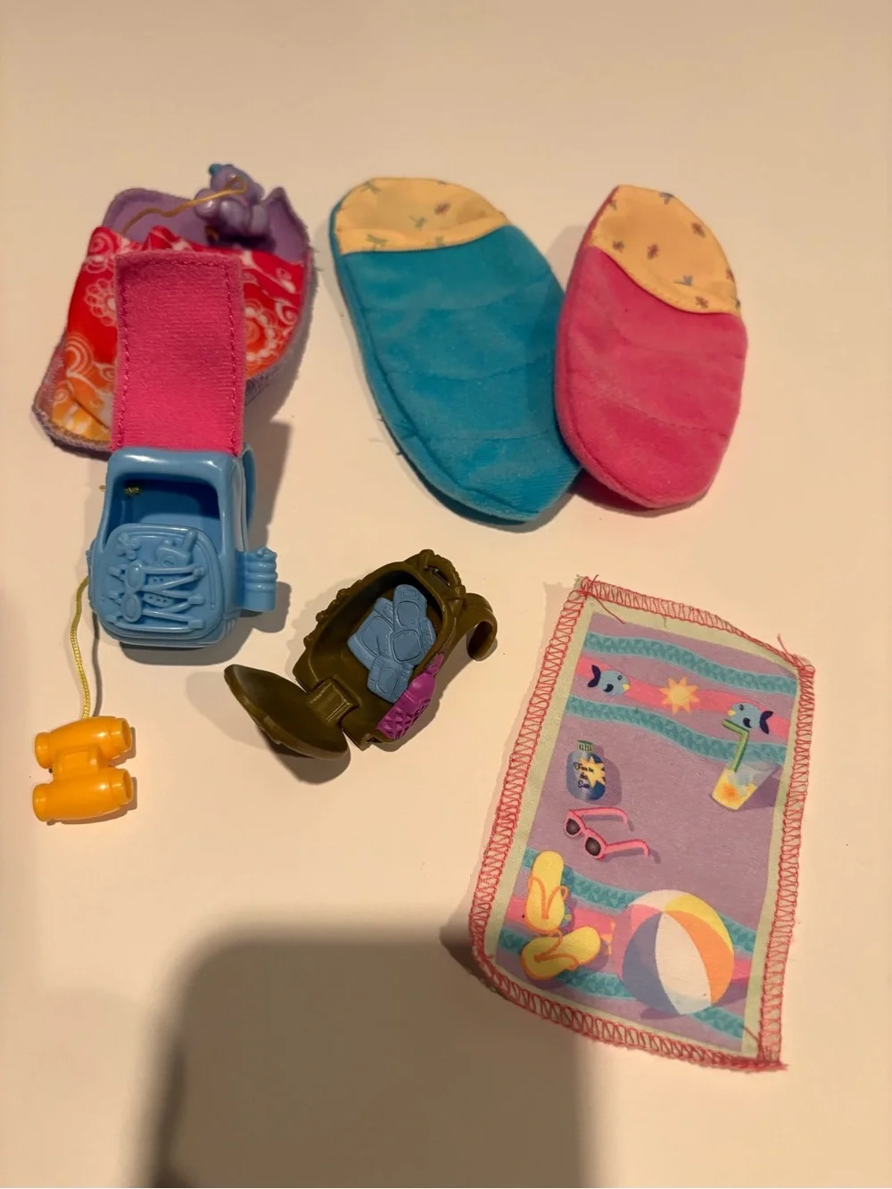 Fisher Price Loving Family Camping Items Sleeping bags Backpacks